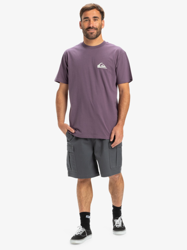 Ev Mini Logo 2024 - Men's Purple Short Sleeves T-Shirt | Quiksilver