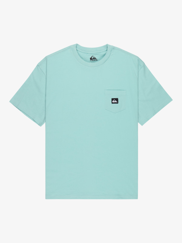 quiksilver, Salt Water Pocket - Short Sleeve T-Shirt for Men, BLUE HAZE (bga0) Salt Water Pocket - Short Sleeve T-Shirt for Men  EQYZT08205