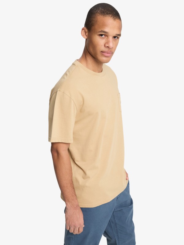 quiksilver, Salt Water Pocket - Short Sleeve T-Shirt for Men, KHAKI (cjz0) Salt Water Pocket - Short Sleeve T-Shirt for Men  EQYZT08205