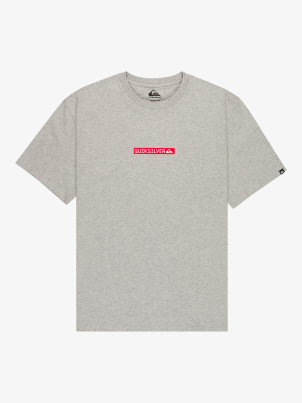 quiksilver, Dna Clicker - T-shirt de manga curta para homem, LIGHT GREY HEATHER (sjsh) Dna Clicker - Short Sleeve T-Shirt for Men  EQYZT08207