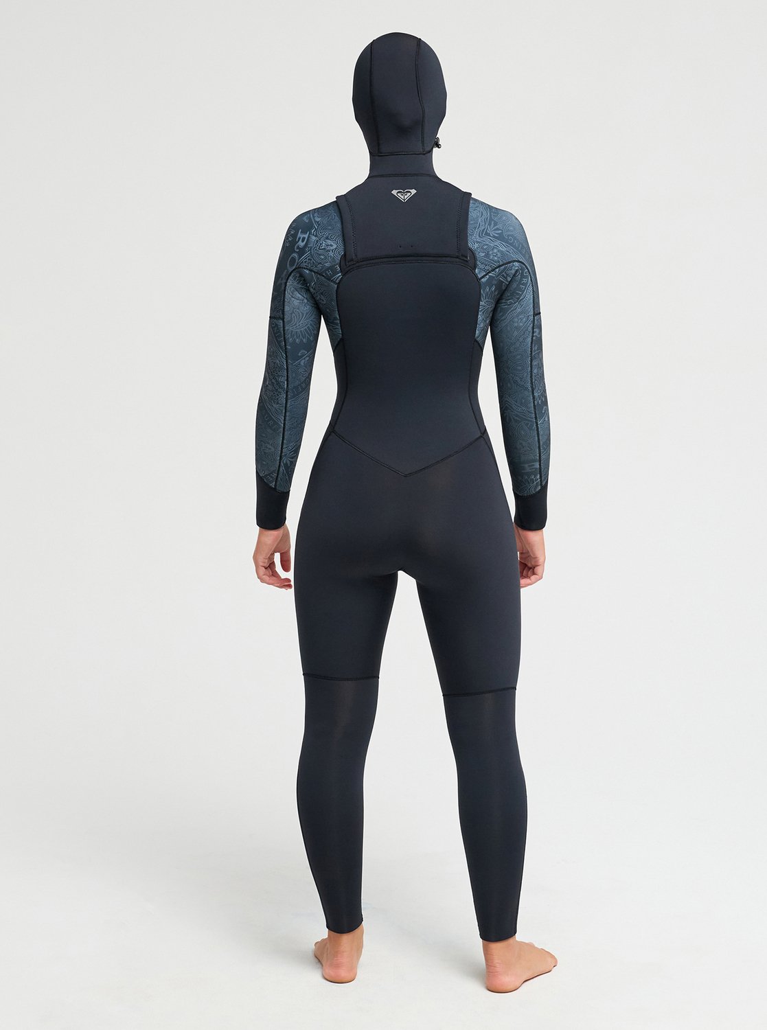 5/4 Swell Natural - Women's Black Hooded Chest Zip Wetsuit | Roxy