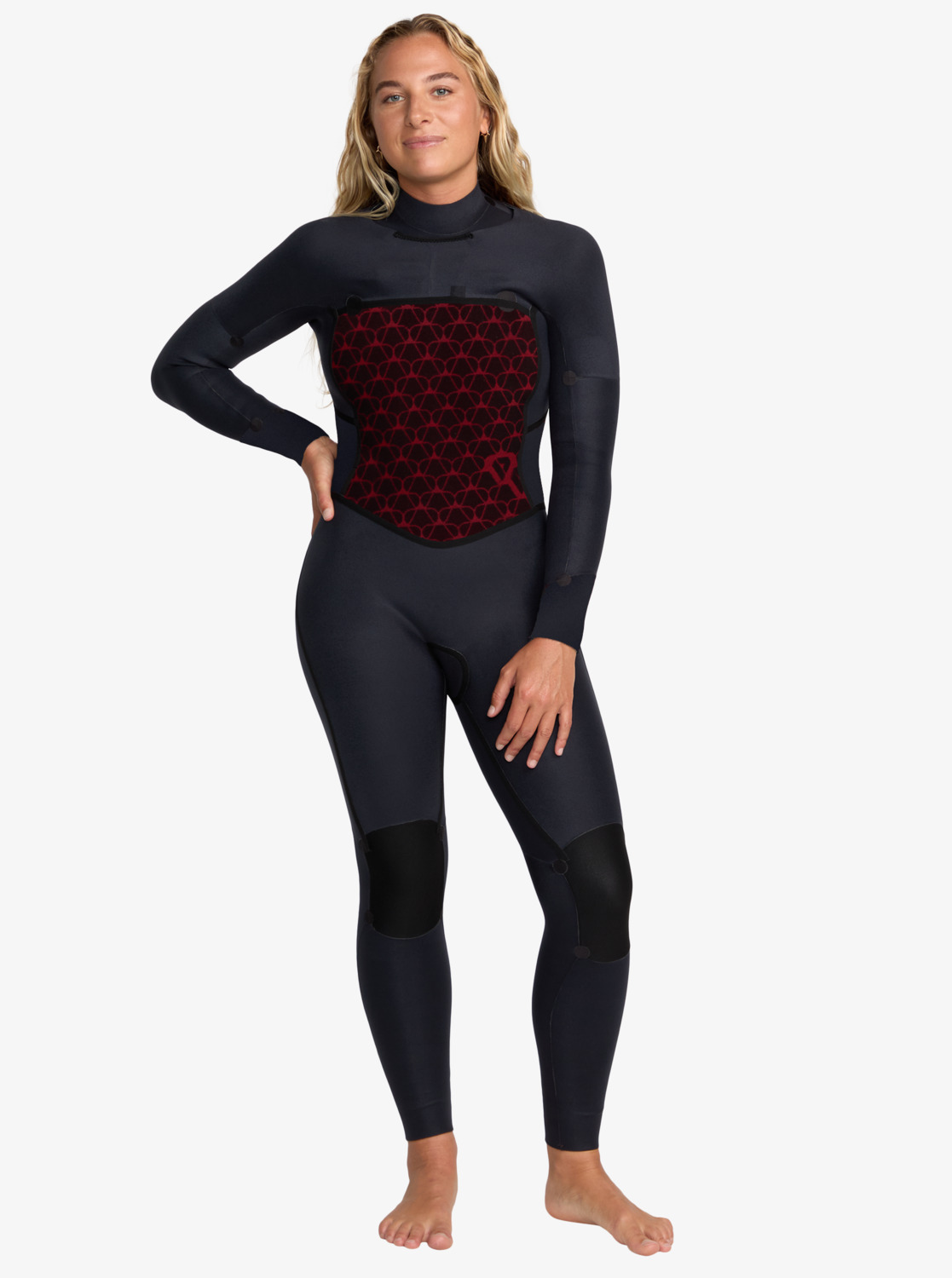5/4 Swell Natural - Women's Purple Chest Zip Wetsuit | Roxy