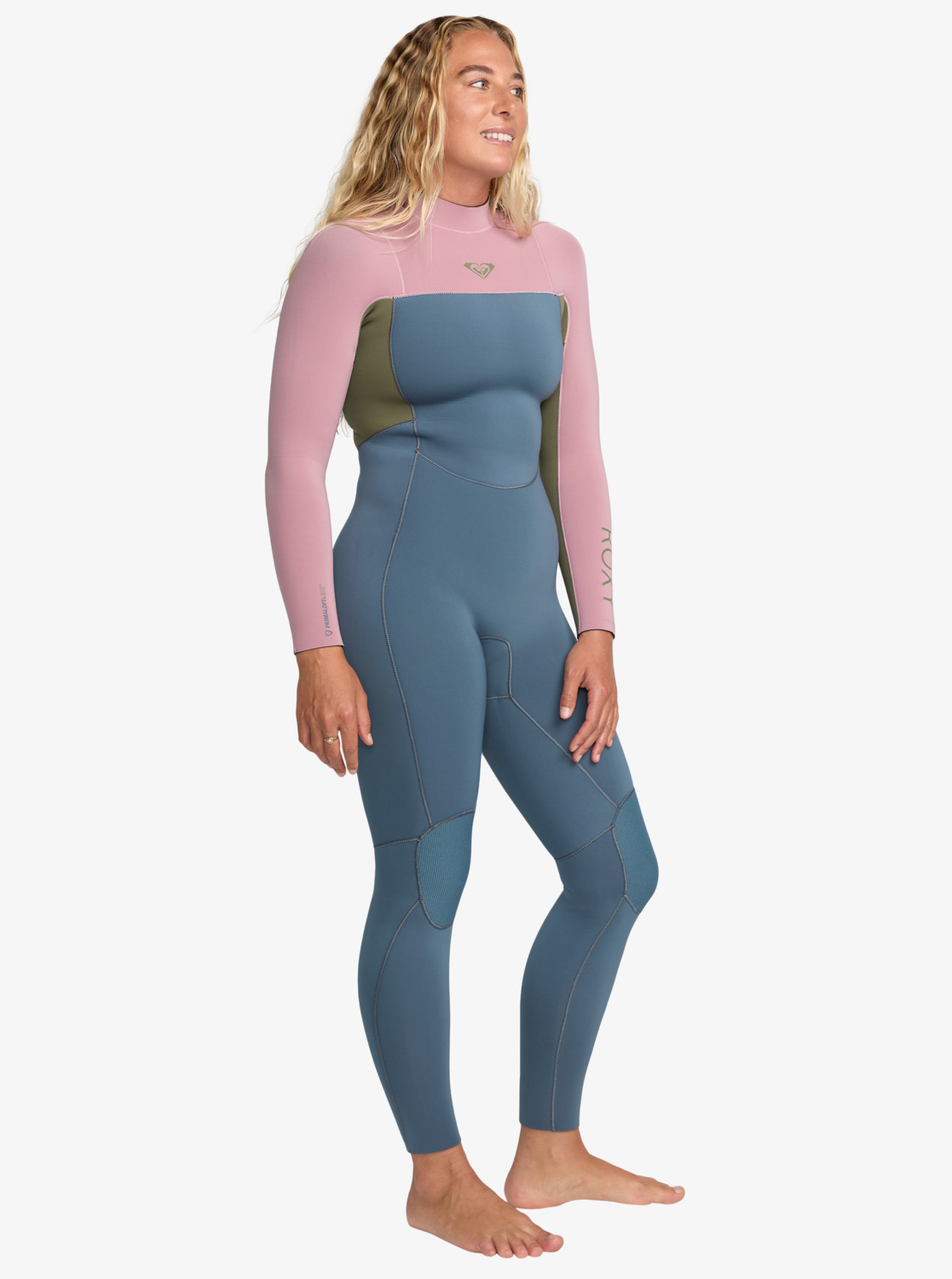 ロエベ　woman001 4/3mm Prologue+ - Women's Grey Back Zip Wetsuit | Roxy