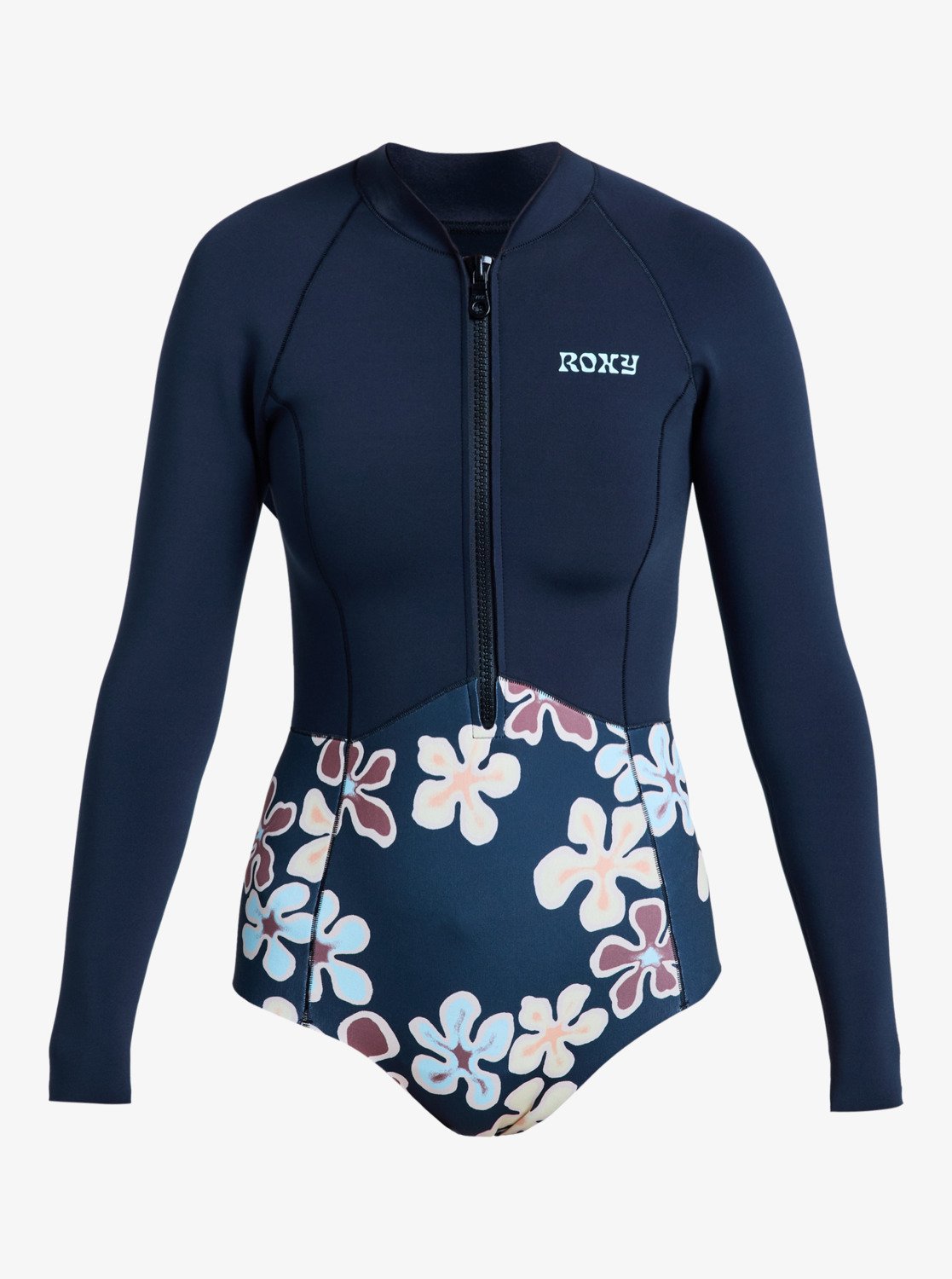 1mm Swell Natural - Women's Black Long Sleeve Front Zip Springsuit