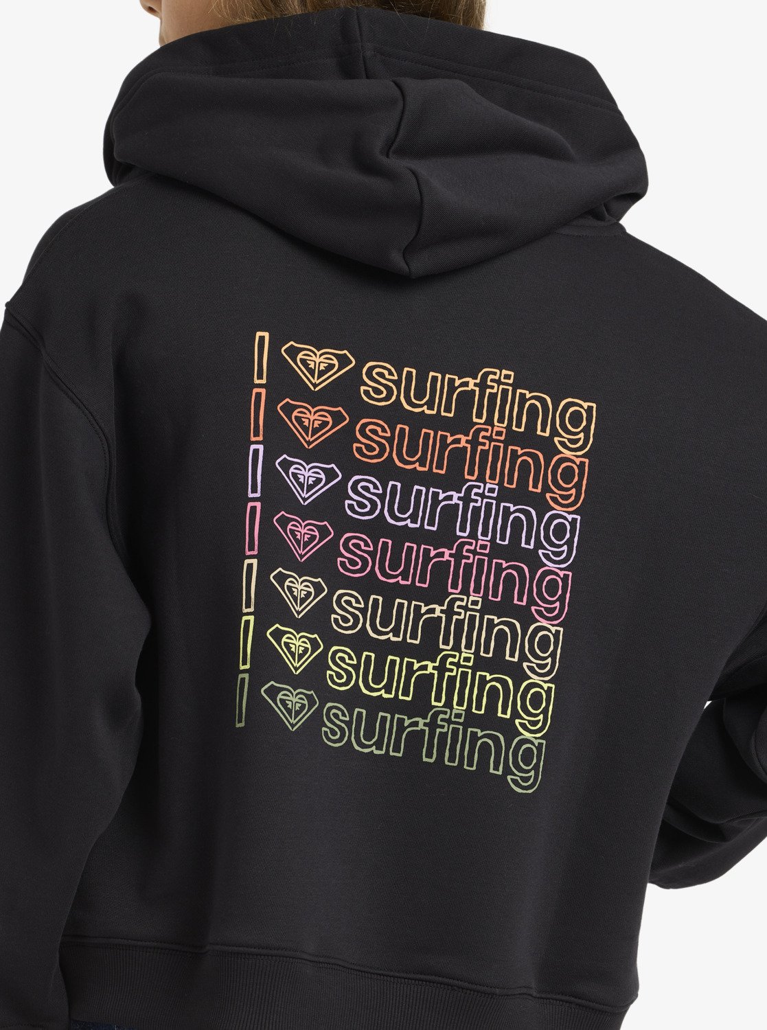 Midnight Hike Brushed - Girls 4-16's Black Zip-Up Hoodie | Roxy