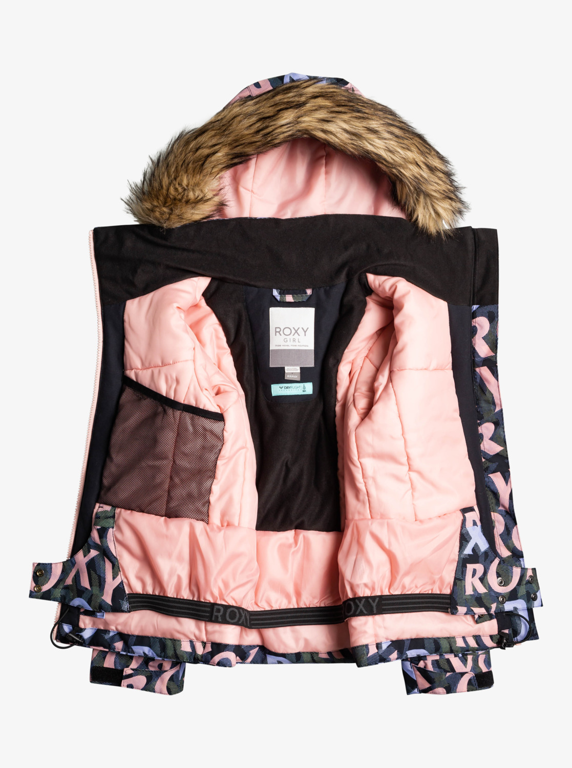 スノーボード Roxy Girls Brand New Ski Jacket ergtj03142_roxy,f_kvj6_frt3.jpg
