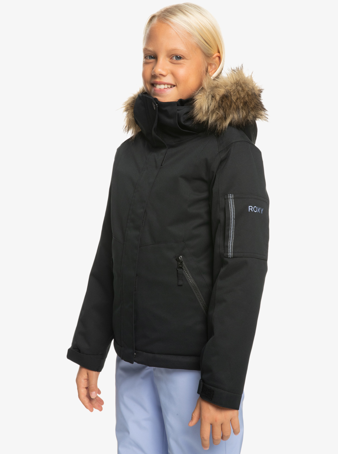Meade - Girls 8-16's Black Technical Snow Jacket | Roxy