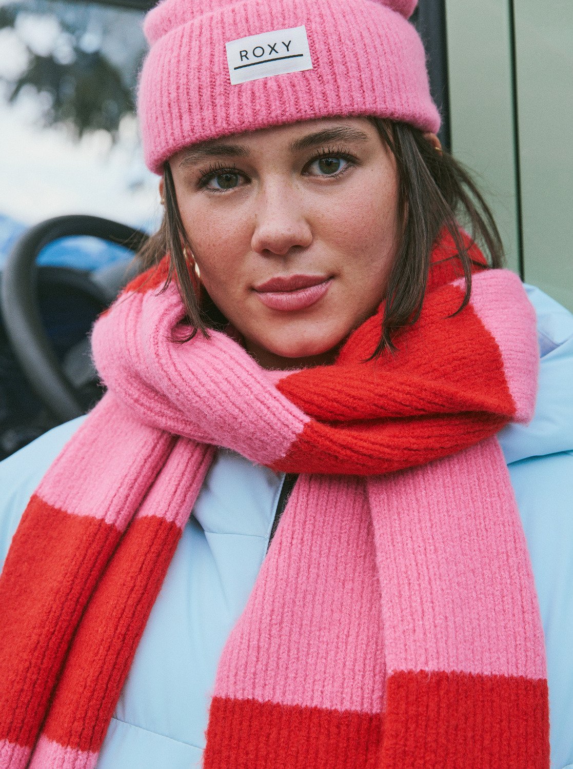 Forever Winter - Women's Red Stripy Scarf | Roxy