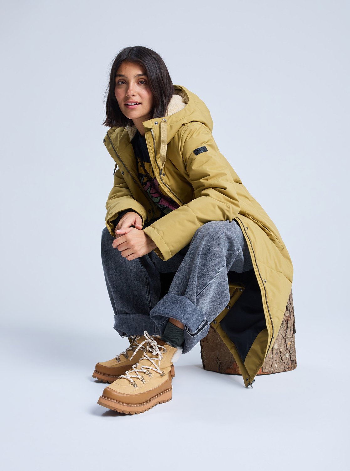 【1733】ROXY　ロキシー　MOONRIDE＿AF　ムーンライド Azelie - Women's Brown Boots | Roxy