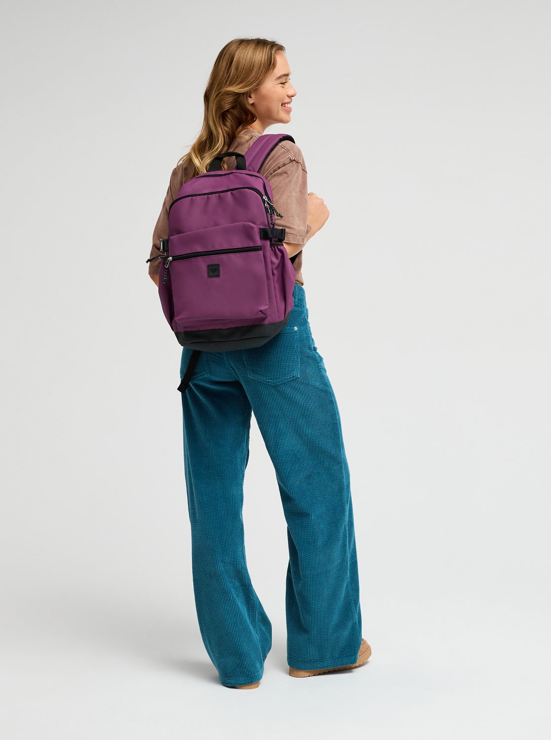 Brady ブレディ コットンキャンバス レザー リュック パープル Gateline 2.0 22L - Women's Purple Medium Backpack | Roxy