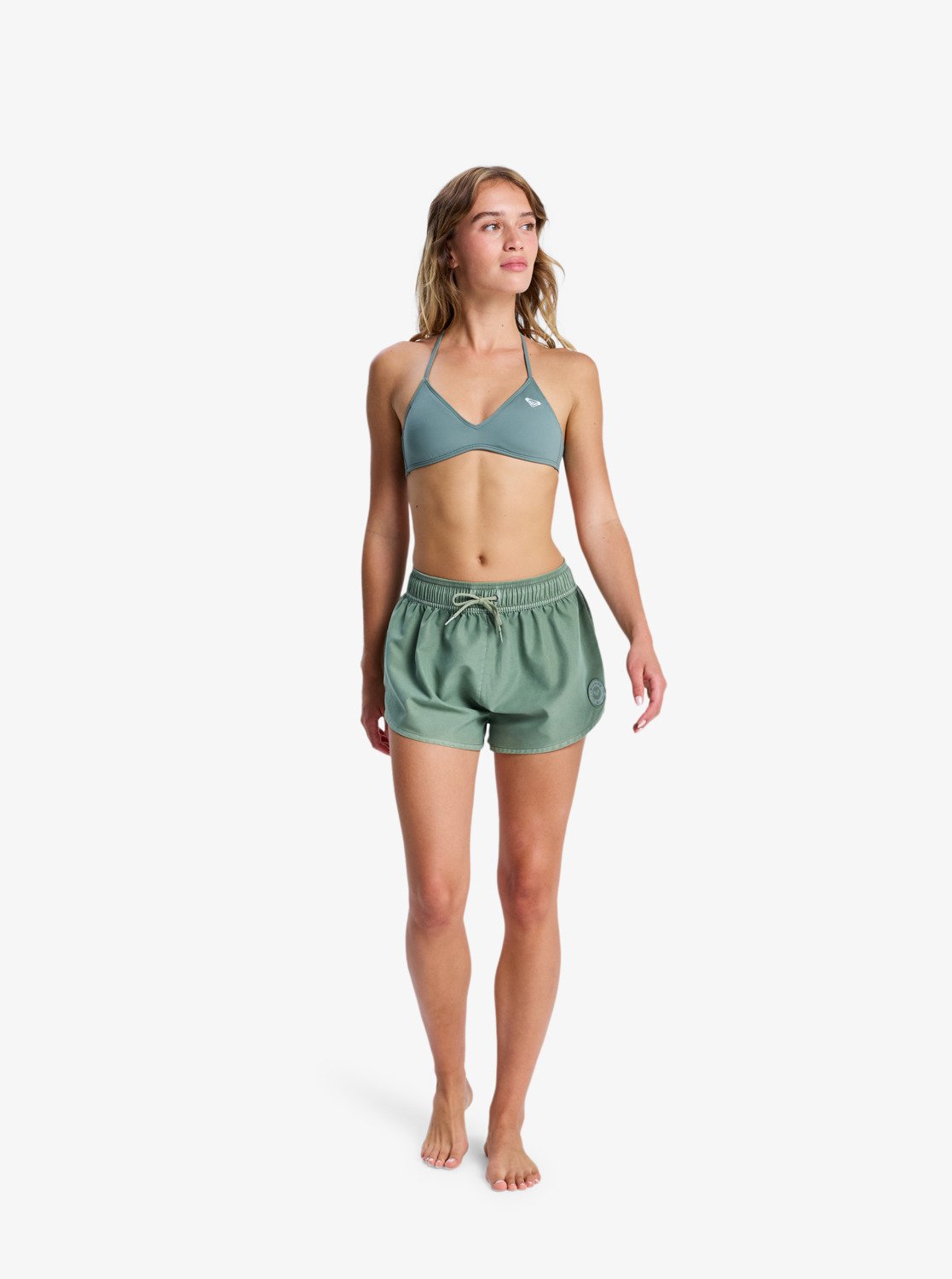GREEN ROOM ショートボード No Bad Waves - Women's Green Board Shorts | Roxy