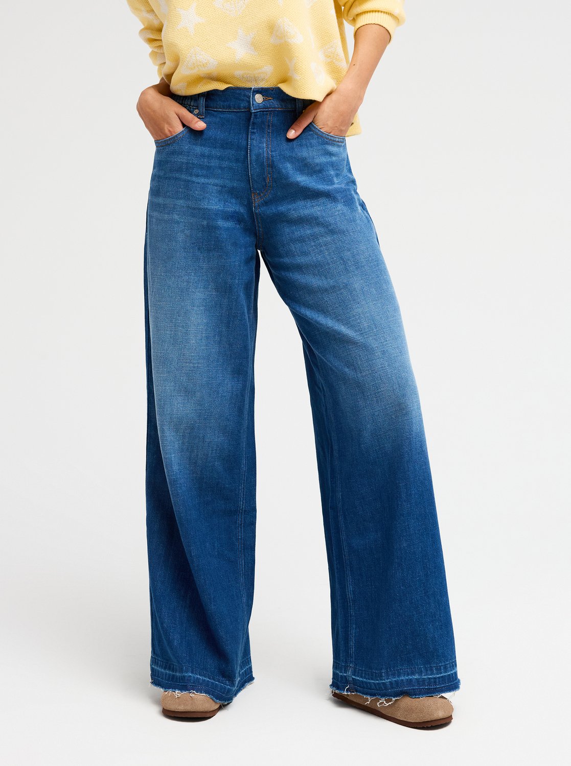 Coast Kiss - Women's Blue Loose Fit Jeans | Roxy