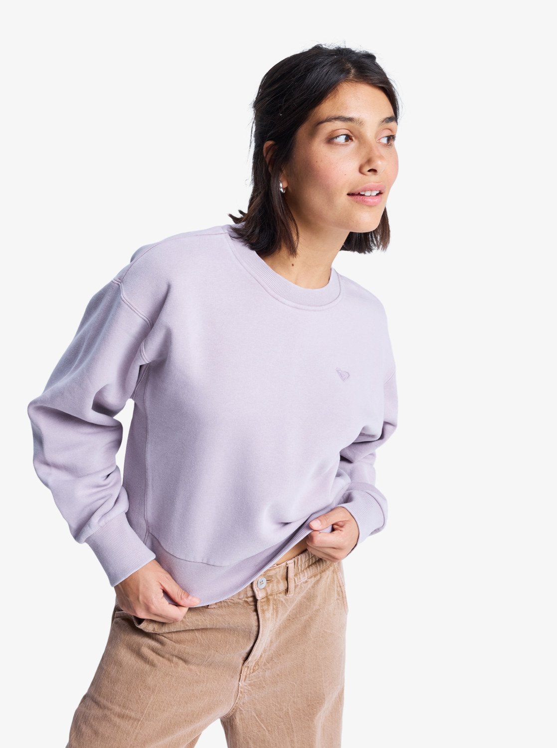 Keep Dreaming - Women's Purple Sweatshirt With Vintage Wash Effect