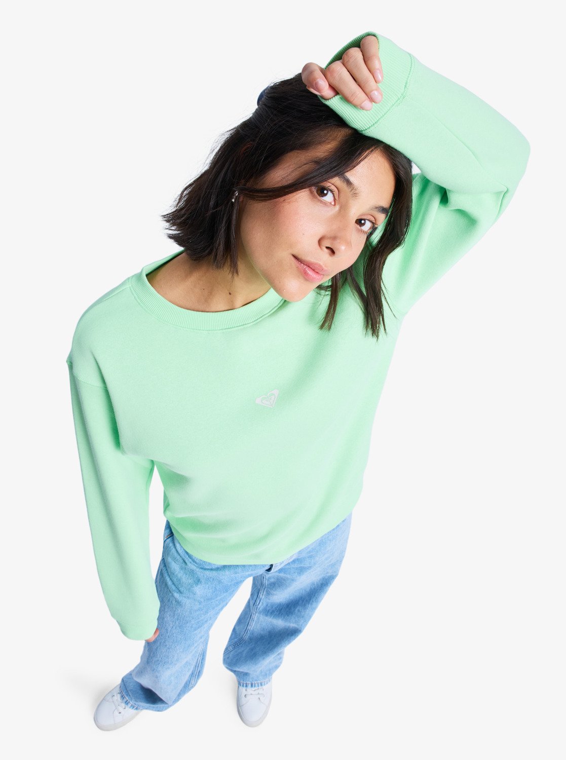 Surf Stoked Brushed - Women's Green Sweatshirt | Roxy