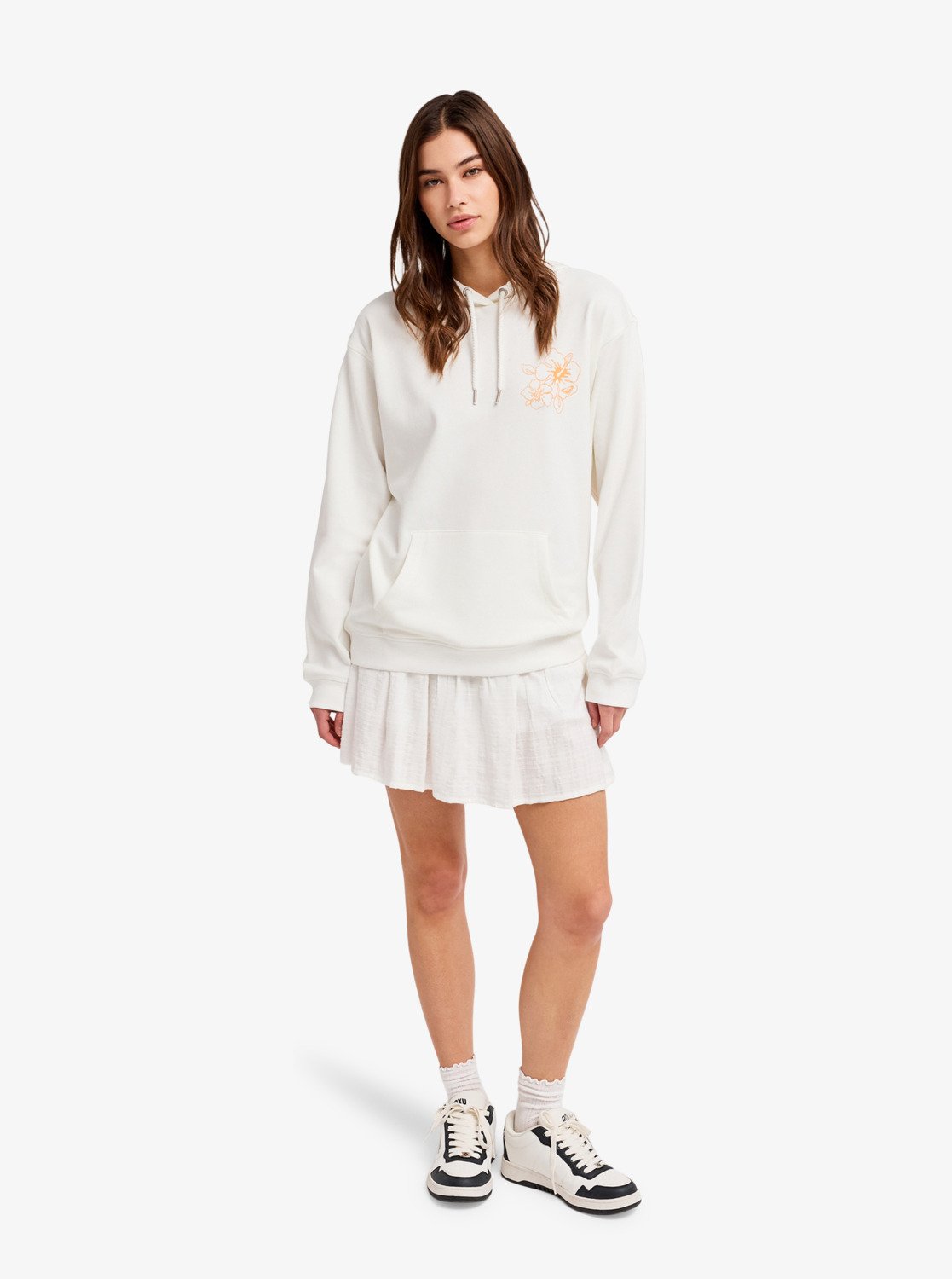 Surf Stoked Terry Vint - Women's White Hoodie | Roxy