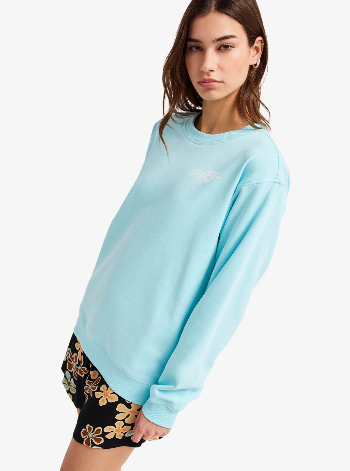 Surf Stoked Terry Vint - Women's Blue Sweatshirt | Roxy