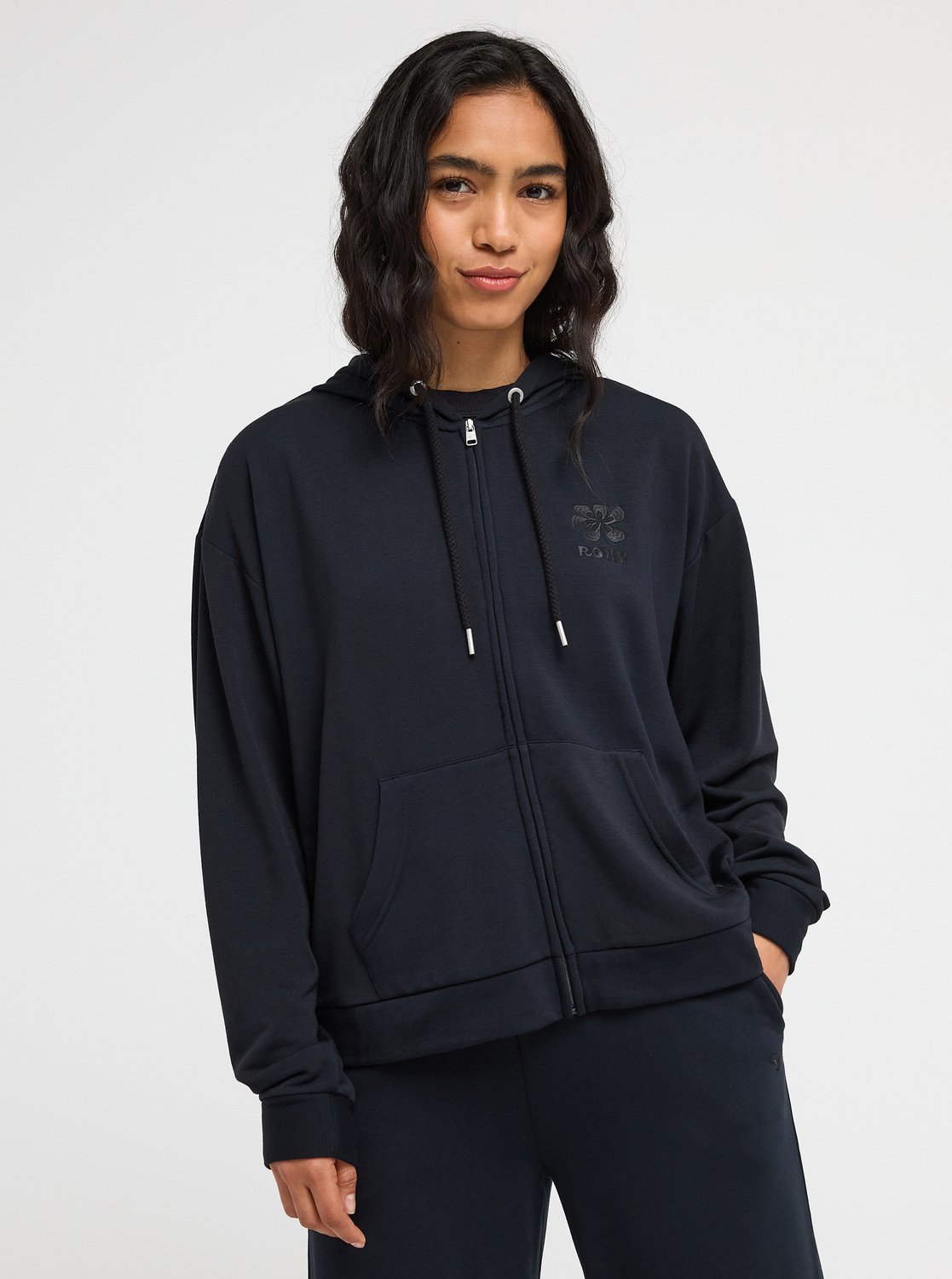 ダイエットフード loverock69 Surfing By Daylight - Women's Black Zip-Up Hoodie | Roxy
