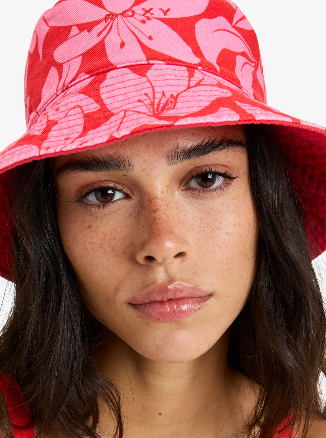 Jasmine Paradise - Women's Red Reversible Bucket Hat | Roxy