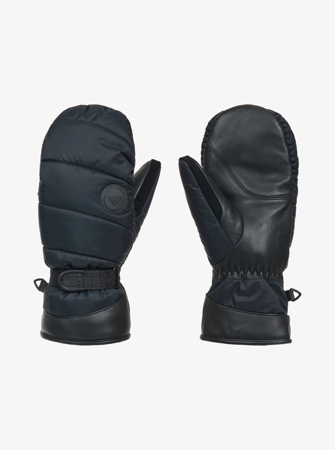 スキー・スノーボードアクセサリー SPECIAL GUEST SG LAMBSKIN MITTENS Cantay Puffy - Women's Black Technical Snow Mittens | Roxy