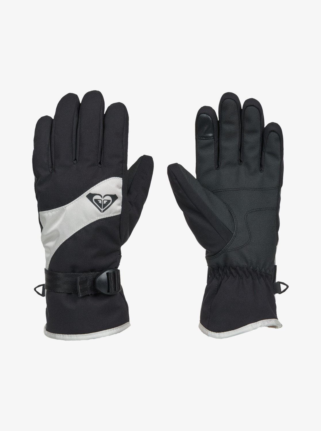 Roxy Jetty Solid - Women's Grey Technical Snow Gloves | Roxy