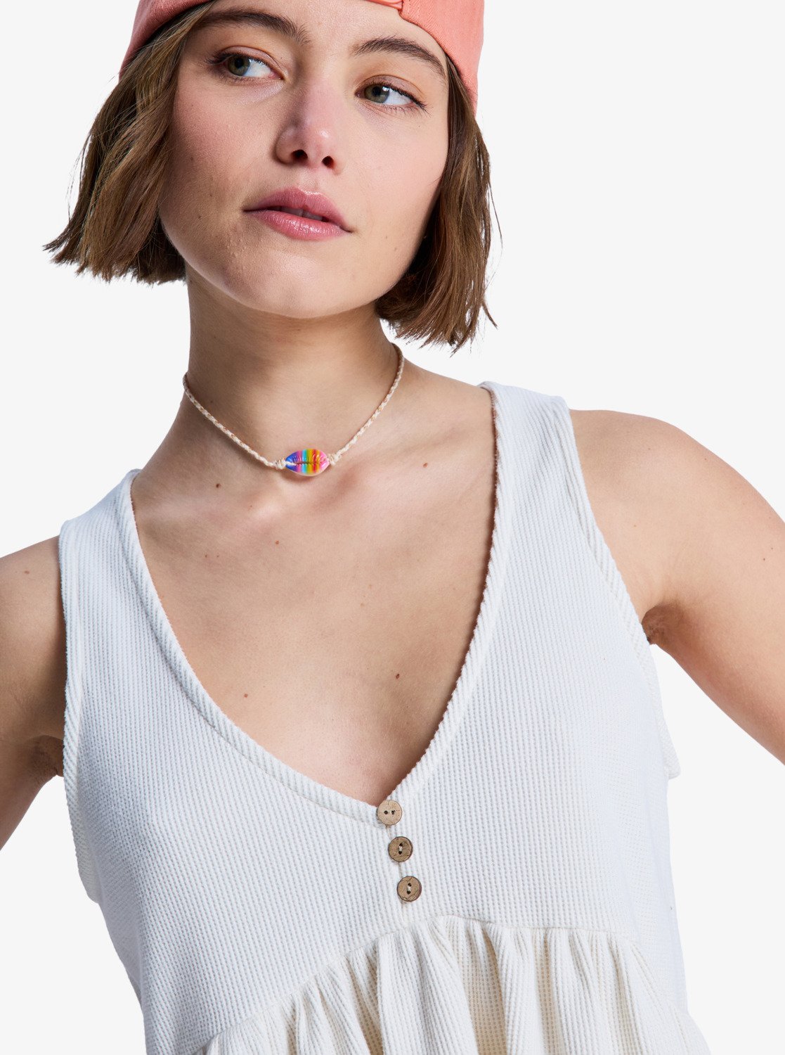 New Serenity - Women's White Tank top with ruffles | Roxy