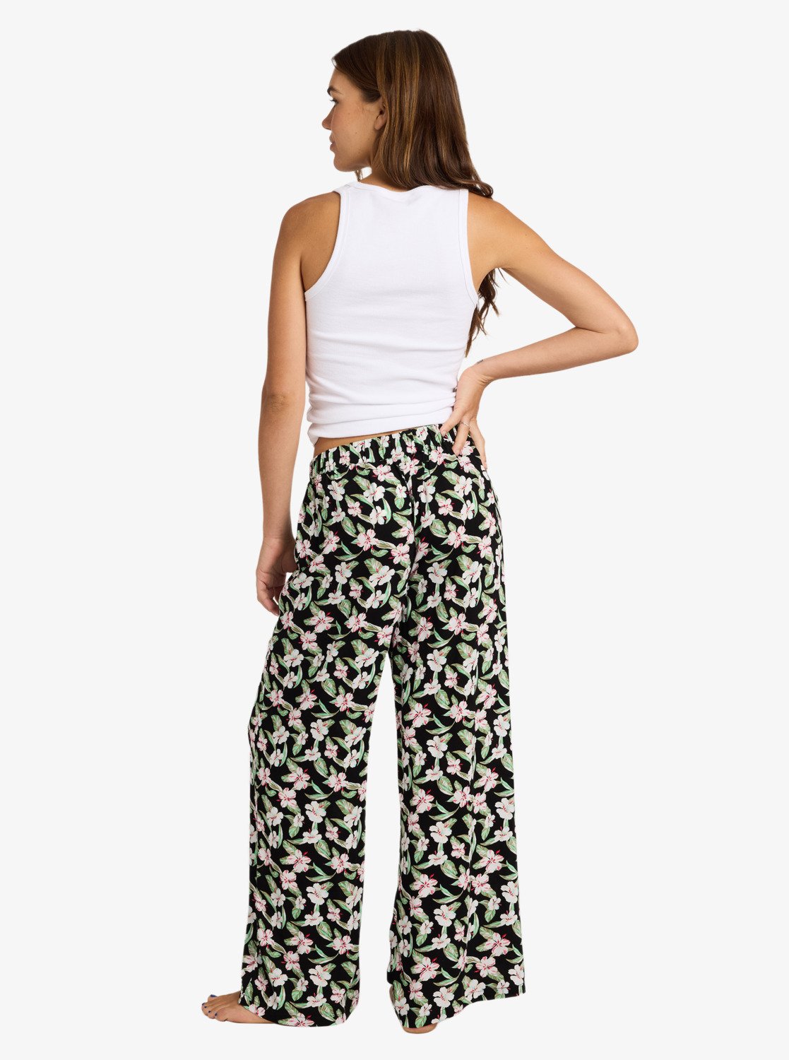8YARDS Women’s ERITSUKI Midnight Avenue Crepe - Women's Black Regular Length Trousers | Roxy