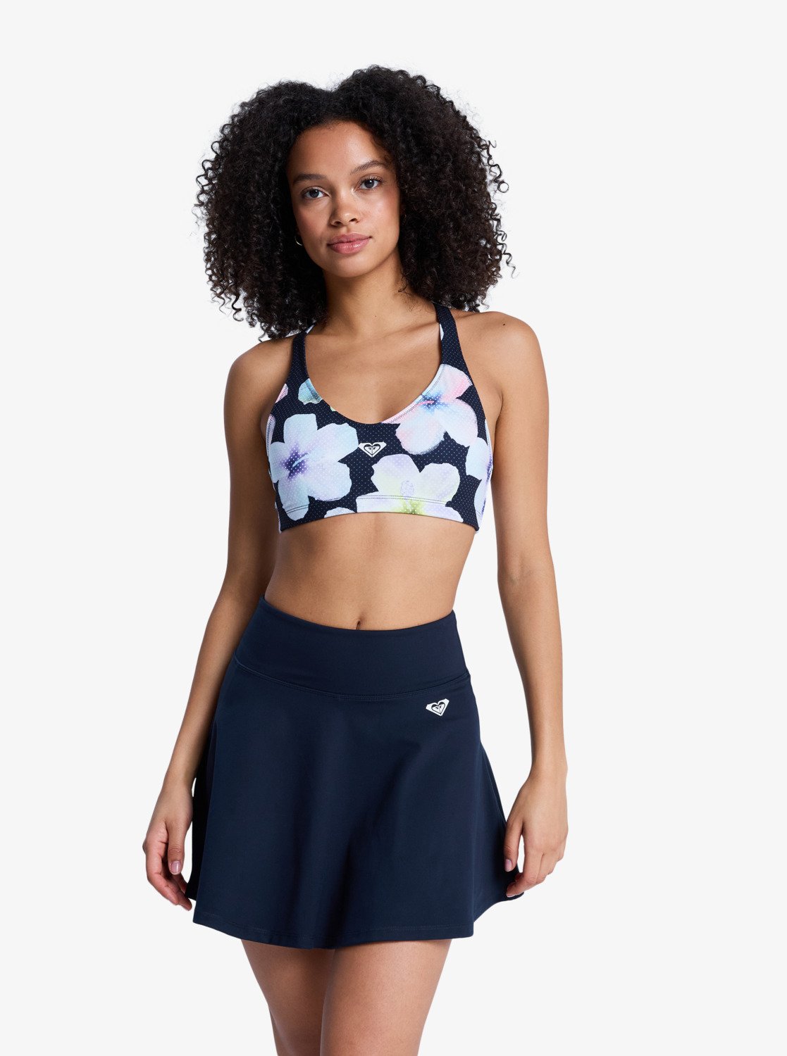 レディースウェア BRIEFING WS MESH SKIRT CR Heart Into It - Women's Black Workout Skirt | Roxy