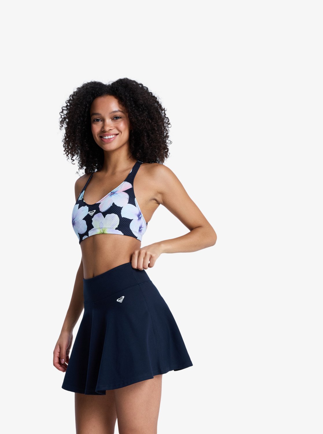 Heart Into It - Women's Black Workout Skirt | Roxy