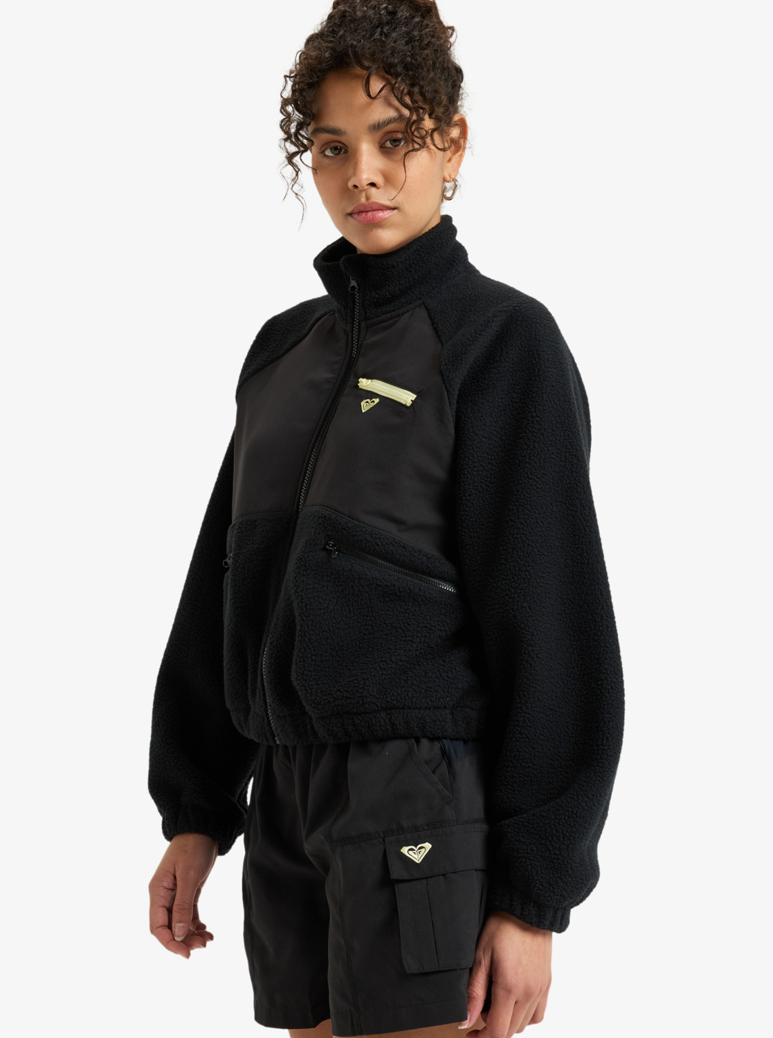 Waves Of Warmth Explorer - Women's Black Full Zip Sport Sweater | Roxy