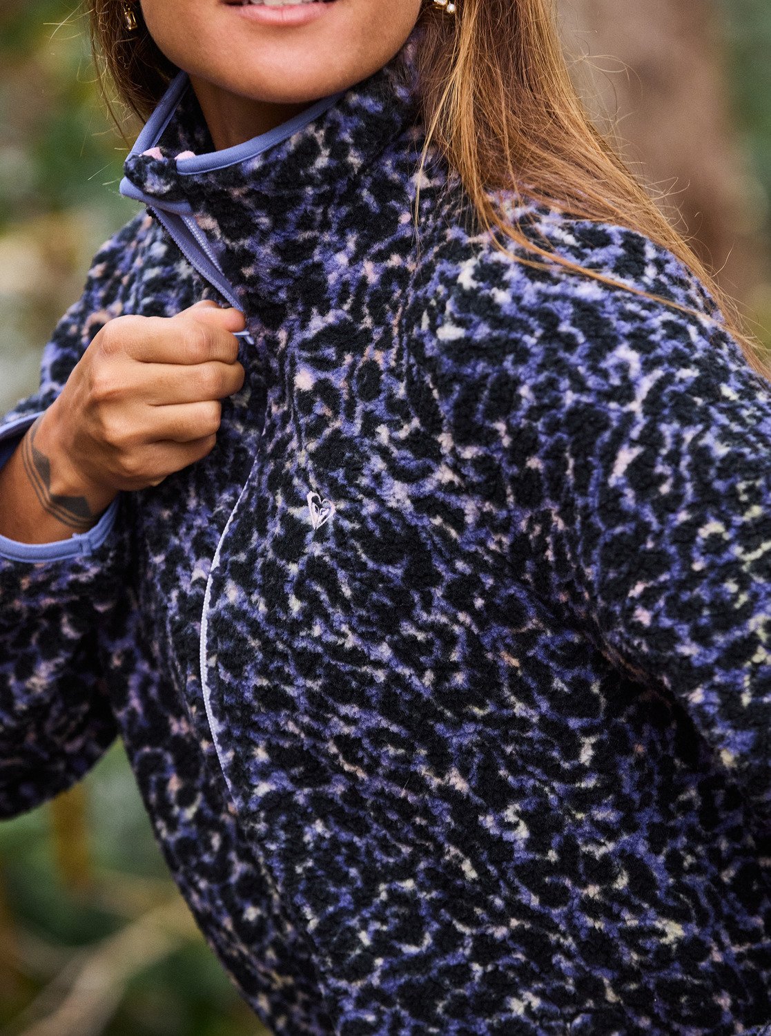 Waves Of Warmth - Women's Purple Sports Fleece | Roxy
