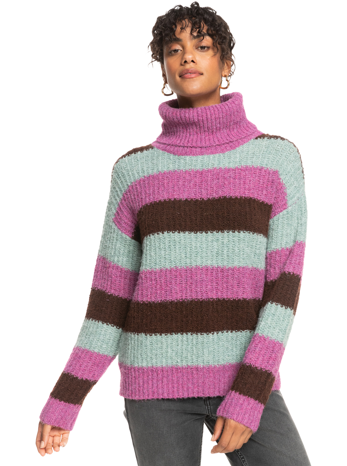 andmary アンドマリー Roxy turtle knit tops ピンク erjsw03570_roxy,w_mnf0_frt1.jpg