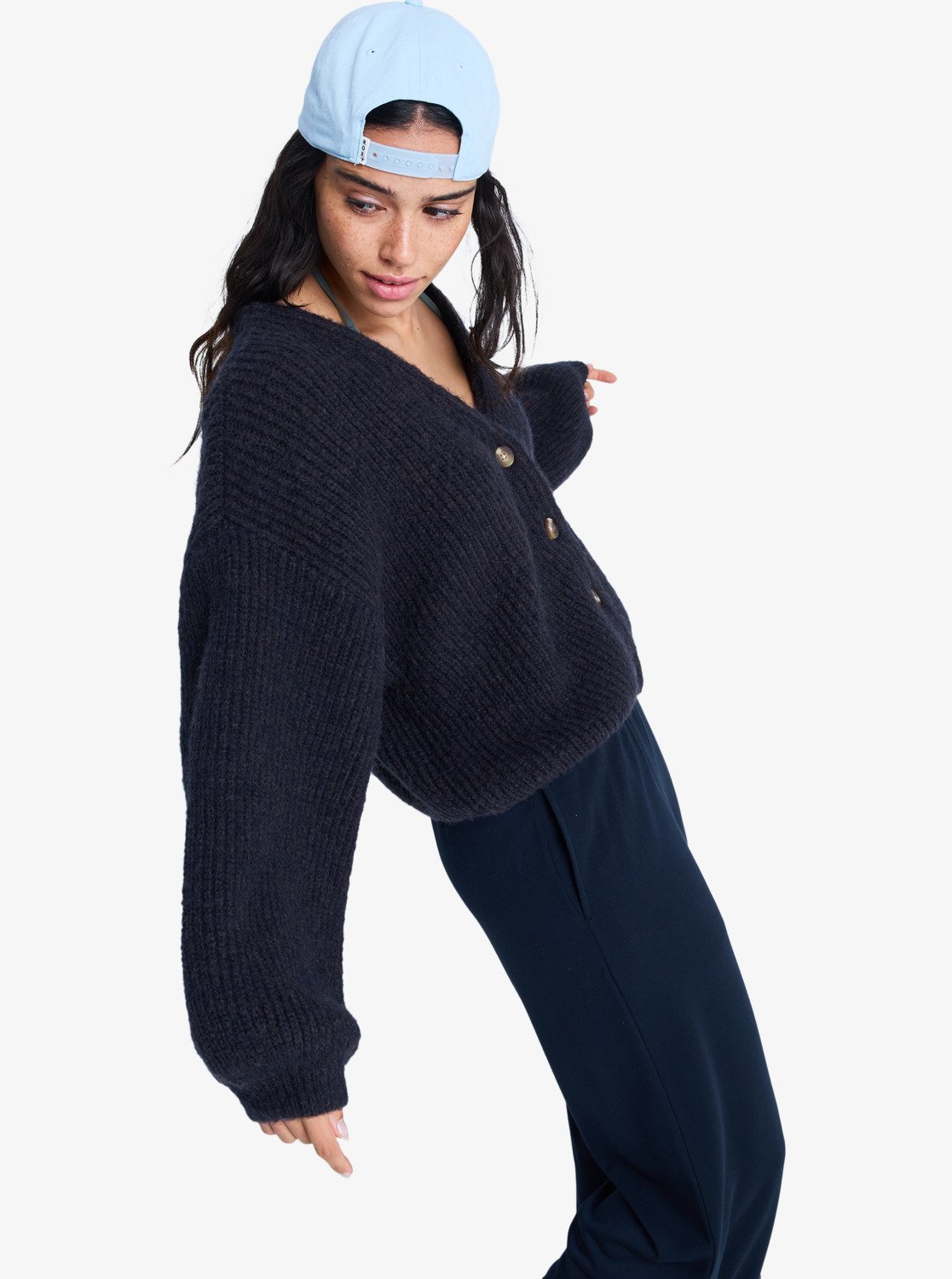 Marble Tiles - Women's Black Cardigan | Roxy