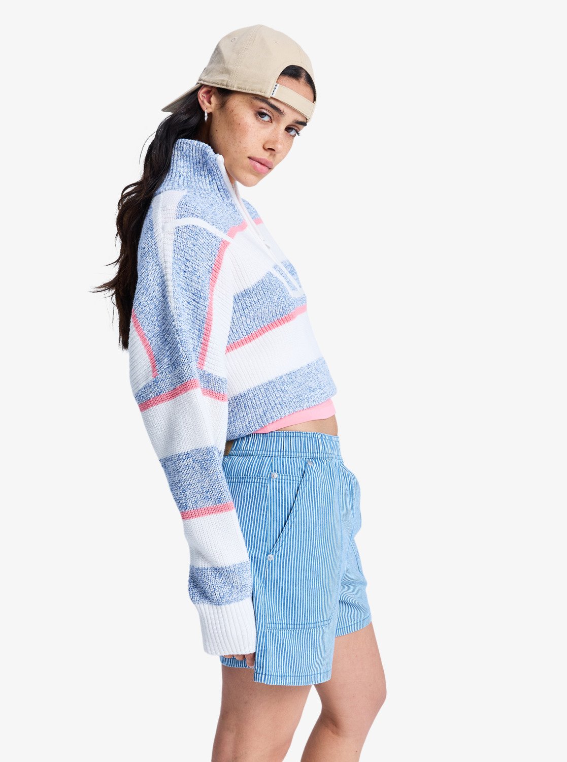 Carver - Women's White Half-zip Sweater | Roxy