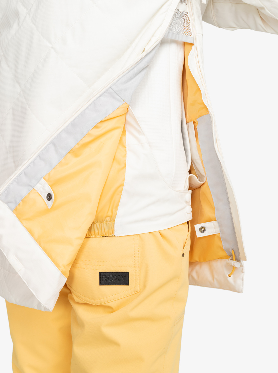 Radiant Lines Overhead - Women's White Technical Snow Jacket | Roxy