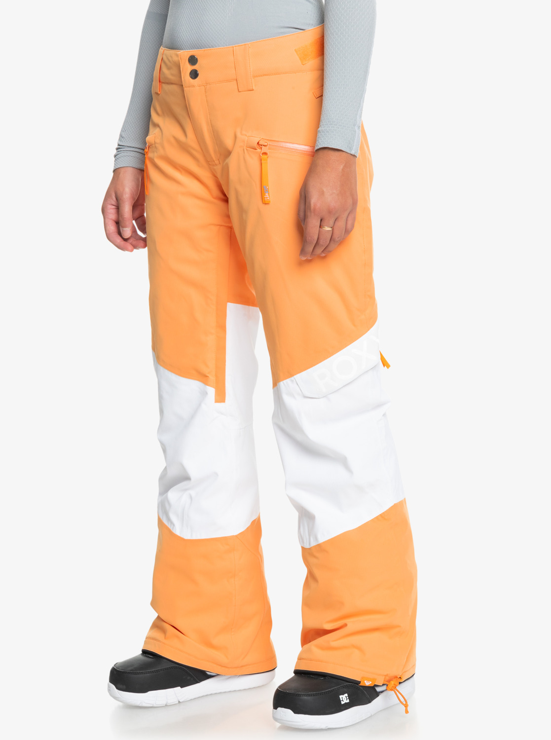 Woodrose - Women's Orange Technical Snow Pants | Roxy