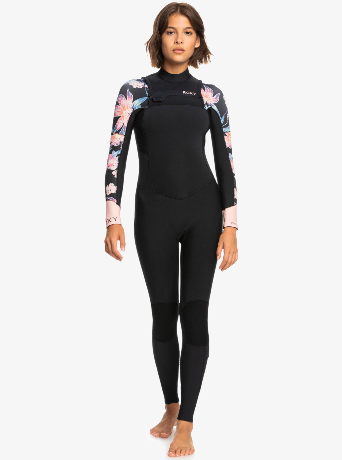4/3mm Swell Series 2023 - Women's Black Chest Zip Wetsuit | Roxy