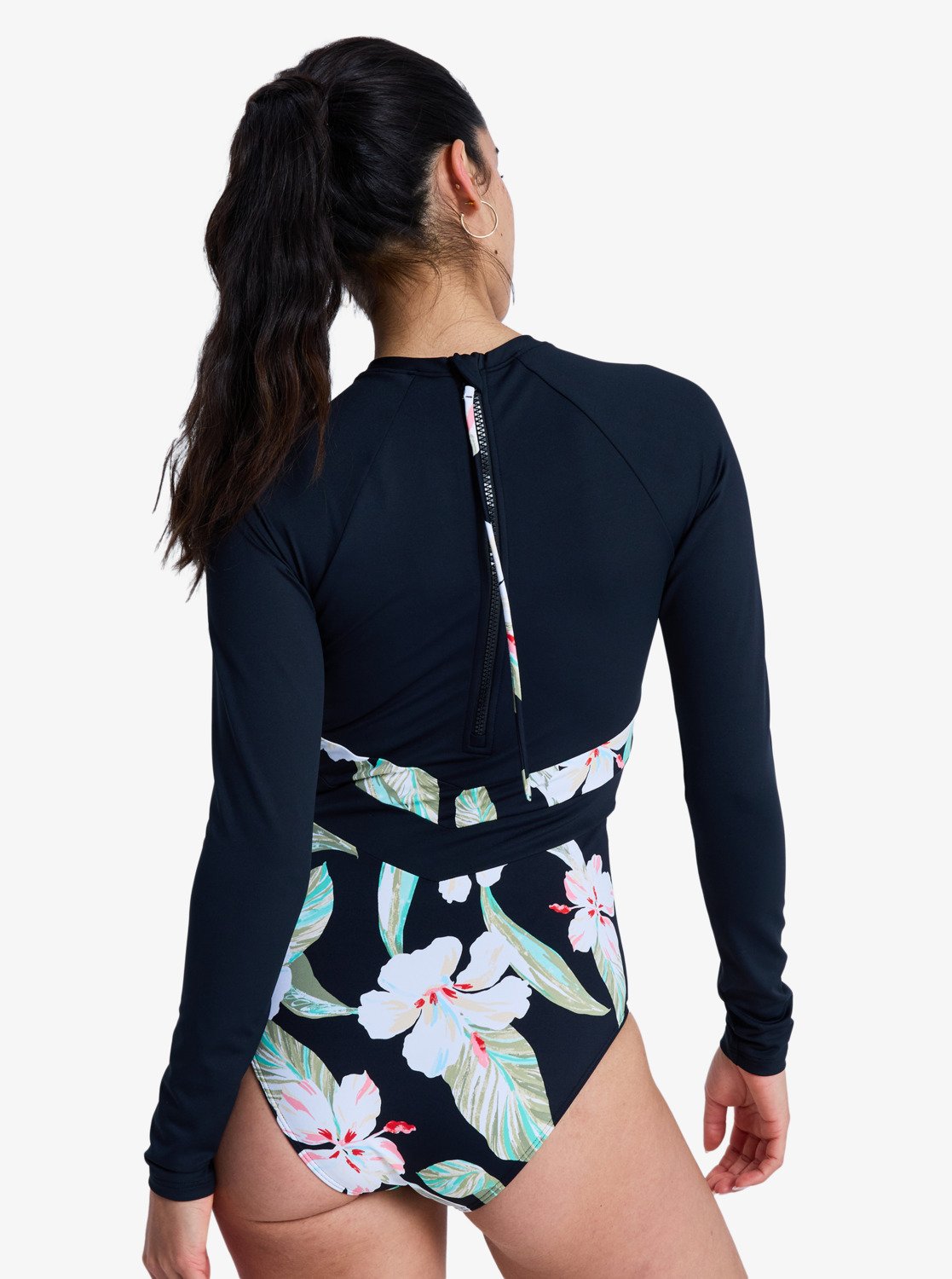 The Rider Zipped - Women's Black Long Sleeve One-Piece Swimsuit | Roxy
