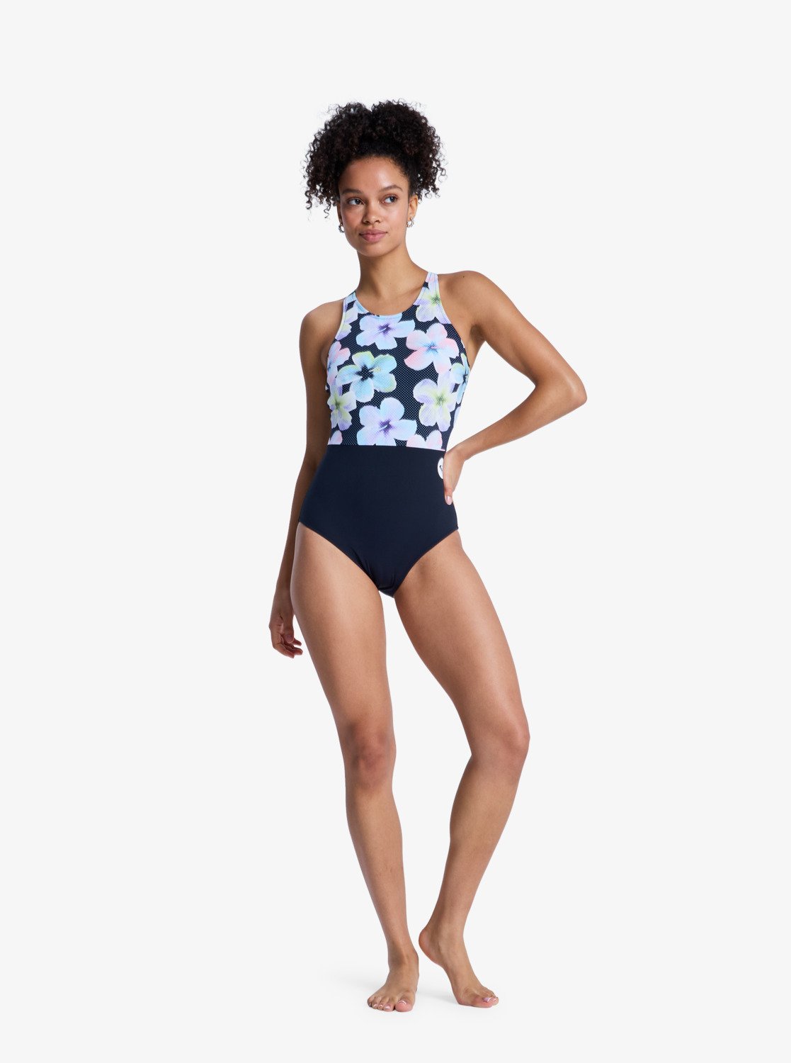 Roxy Active One-Piece - Women's Black One-Piece Swimsuit | Roxy