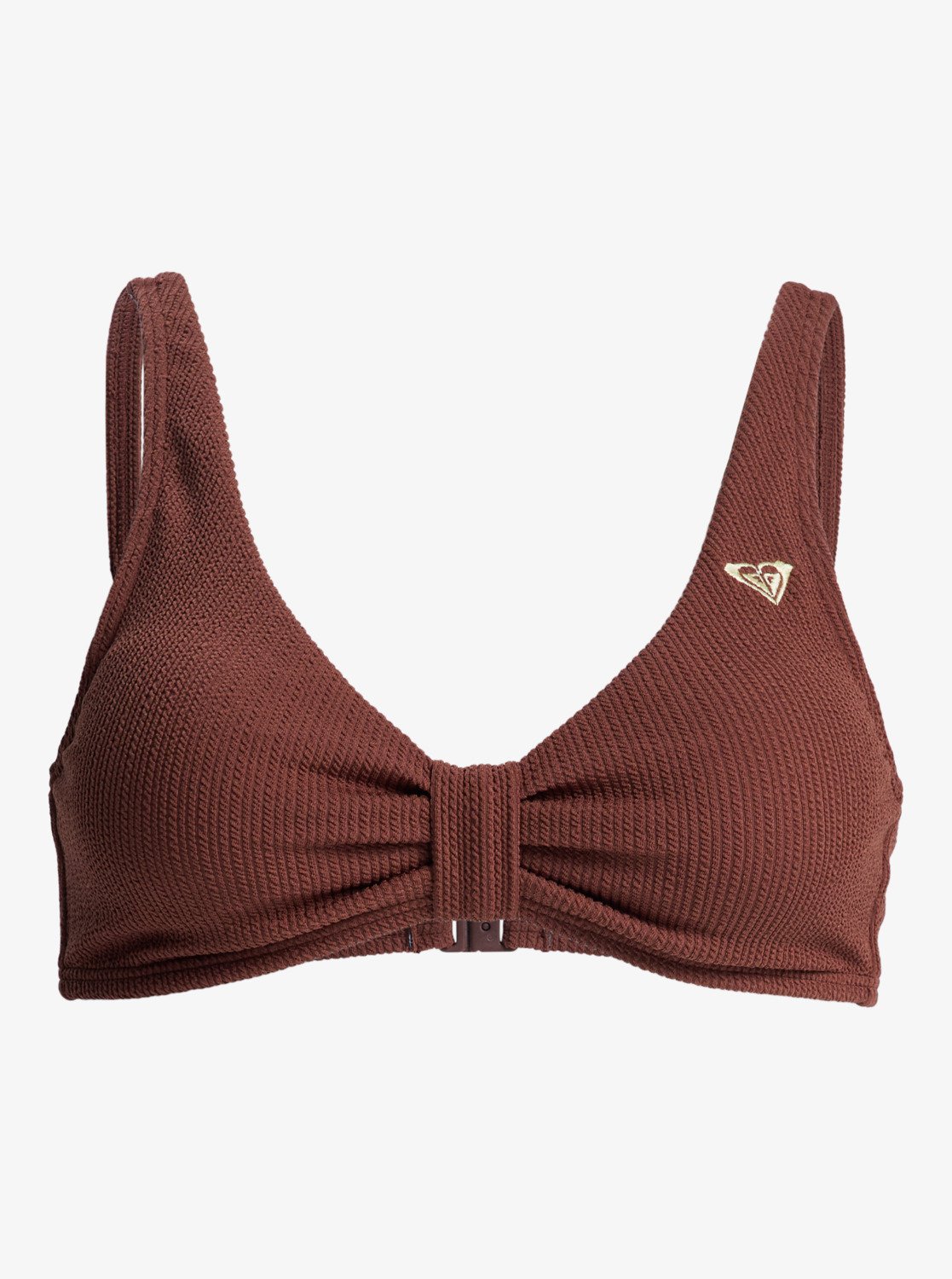Roxy Sunshine Wire Free Dcup - Women's Brown D-Cup Bikini Top | Roxy