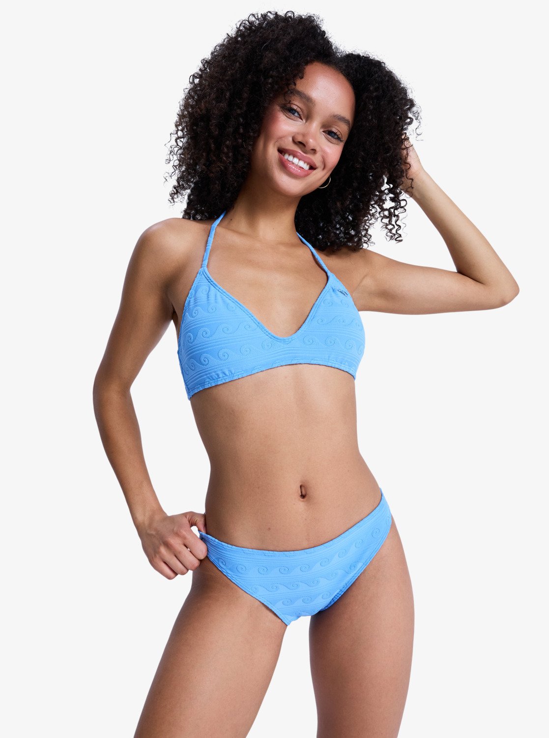 Paradise Wave Moderate - Women's Blue Medium Coverage Bikini