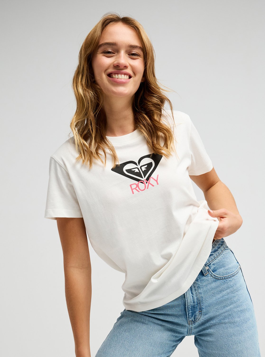 オーシャン　A,T,N Ocean Road Art - Women's White Short Sleeve T-Shirt | Roxy
