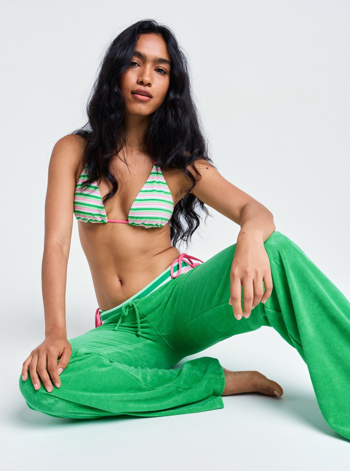 Roxy X Juicy Couture - Women's Green Tracksuit Bottoms | Roxy