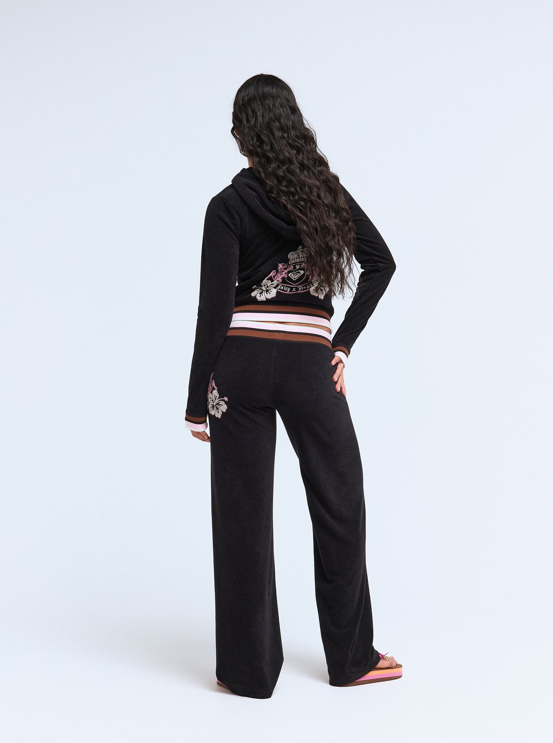 Roxy X Juicy Couture - Women's Black Tracksuit Bottoms | Roxy