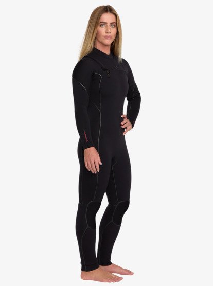 roxy, 4/3 Elite Xtra Warm - Wetsuit met een Borstrits voor Dames, BLACK (blk) 4/3 Elite Xtra Warm - Chest Zip Wetsuit for Women  26BW213501