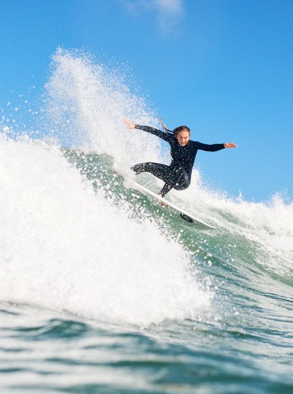 roxy, 3/2 Swell Natural - Wetsuit met een Borstrits voor Dames, ANIMAL PRINT (anm) 3/2 Swell Natural - Chest Zip Wetsuit for Women  26BW213508