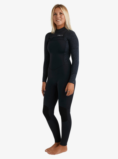 roxy, 3/2 Swell Natural - Wetsuit met een Borstrits voor Dames, ANIMAL PRINT (anm) 3/2 Swell Natural - Chest Zip Wetsuit for Women  26BW213508
