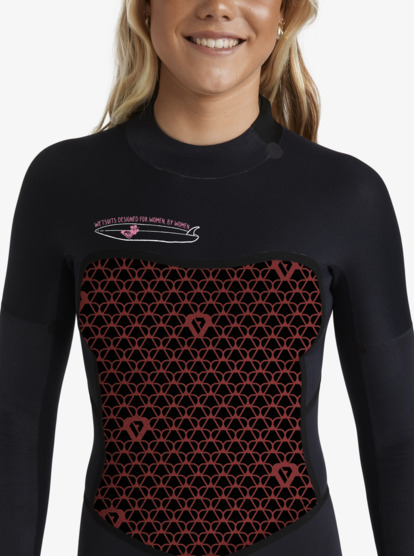 roxy, 4/3mm Swell Natural  - Back Zip Wetsuit for Women, ANIMAL PRINT (anm) 4/3mm Swell Natural  - Back Zip Wetsuit for Women  26BW213512