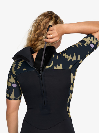 2/2mm Swell Natural - Short Sleeve Back Zip Springsuit for Women  26BW253501