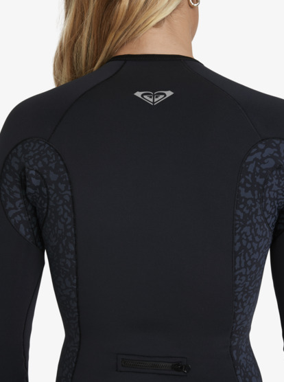 roxy, 1mm Swell Natural - Neoprene Jacket for Women, ANIMAL PRINT (anm) 1mm Swell Natural - Neoprene Jacket for Women  26BW273501