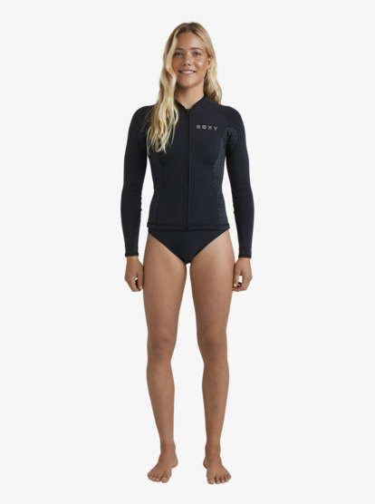 roxy, 1mm Swell Natural - Neoprene Jacket for Women, ANIMAL PRINT (anm) 1mm Swell Natural - Neoprene Jacket for Women  26BW273501